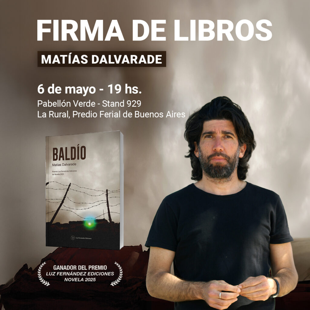 Firma de ejemplares: Matías Dalvarade en la 50° Feria del Libro